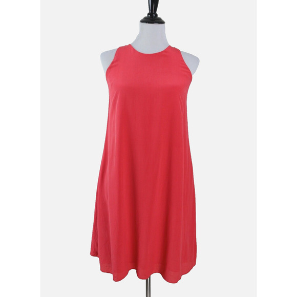 Cynthia Rowley Size 4 100% Silk A-Line Mini Dress Orange *as is* - Picture 2 of 10